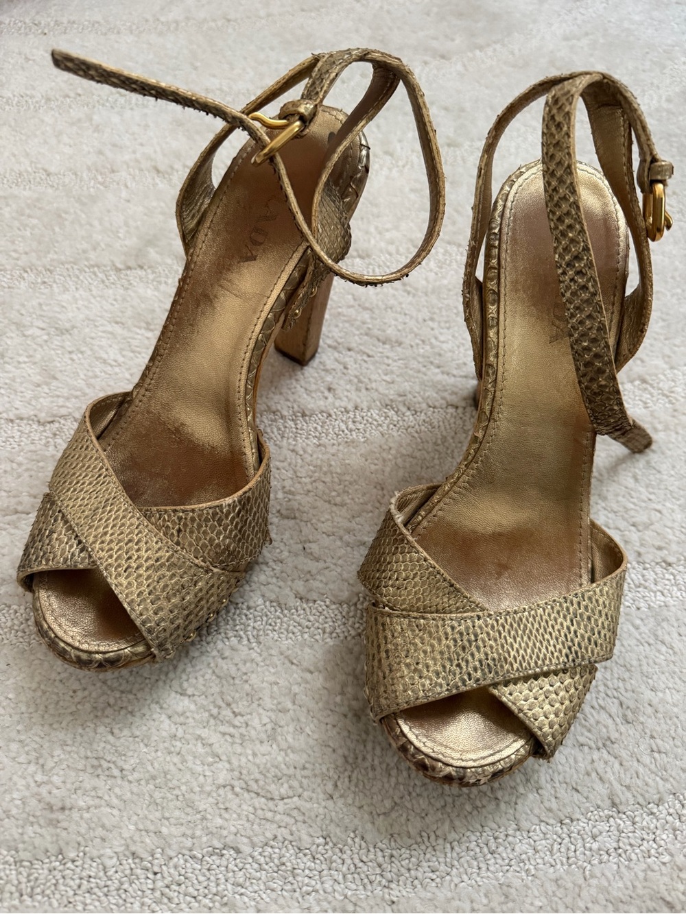 Vintage Prada Cork Heels - Picture 3 of 3